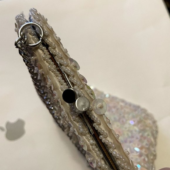 COPY - Vintage Hand Beaded Sequin Evening Bag - Picture 5 of 7